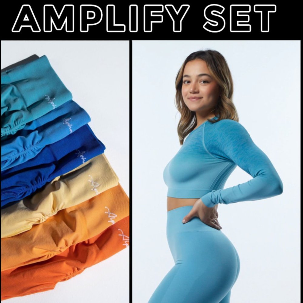BNIB ALPHALETE Amplify Set - Ombre Ocean in Size SMALL
